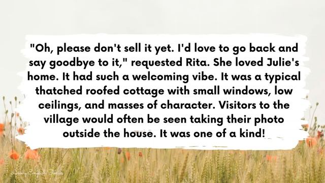 ADVANCED ENGLISH STORY ? The Cottage ? Level 4 / 5 / B2 / C1 | British English Story with Subtitles