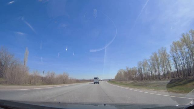 Дорога г. Вольск - г. Балаково (Саратовская обл., Россия). 17 апреля 2023 г. смотреть онлайн