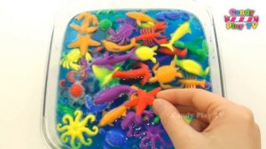 Learn Sea Animals Names and Colors with Plastic Toys & Learning 84 Water Animals Toys and Colours