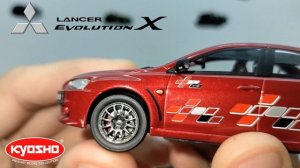 Опять Лансер Эво Х | Обзор модели Mitsubishi Lancer Evolution X 1:43 Kyosho Limited edition 1000 pc