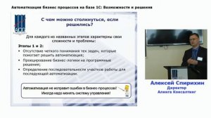Автоматизация бизнес-процессов на базе 1С