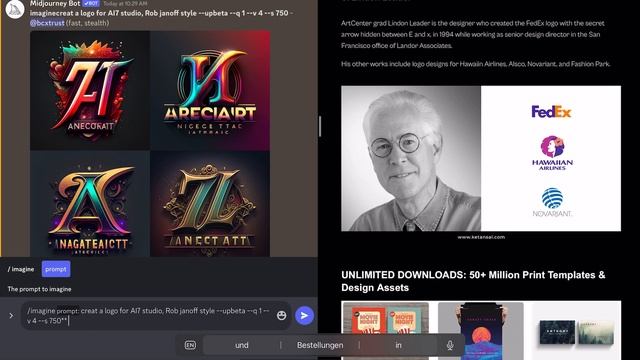 Create Stunning AI Logos in Seconds - Using MidJourney AI смотреть онлайн