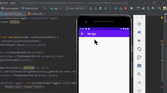 How to Change Toggle (Button) Color and ToolBar Text Color in Android Studio App смотреть онлайн