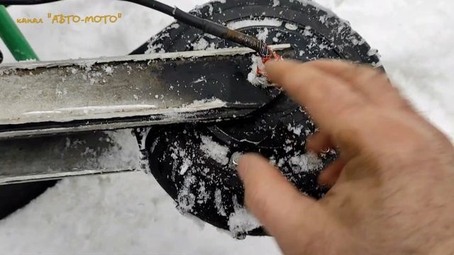 Детский электроснегокат из электросамоката
