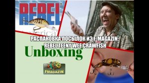 Распаковка посылок из F-magazin: Rebel Deep Teeny Wee Crawfish