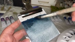 Акварель Белые ночи/ новая серия гранулирующих цветов Мгла и Дымка/ обзор красок