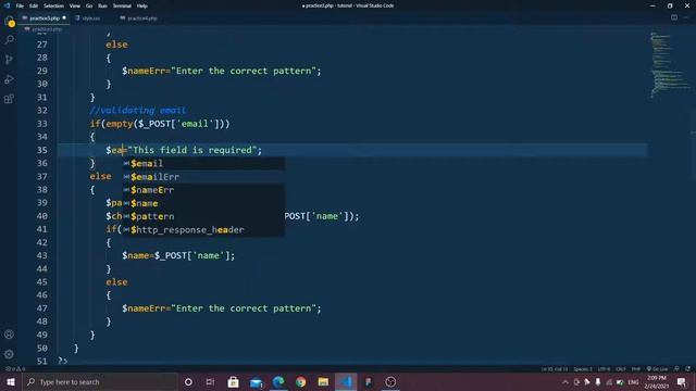 How to validate inputs using PHP| in Tamil | PHP course.