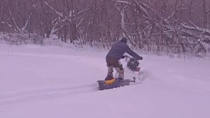 Гусеницы на мотоблок! Самодельные ! ЕДУТ ПО ГЛУБОКОМУ СНЕГУ И НЕ ПРОВАЛИВАЮТЬСЯ! Благодаря ВОЛОКУША
