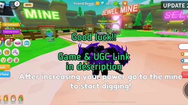 [FREE LIMITED UGC] How to get the DEMON WINGS in Clicker Mining Simulator (ROBLOX) смотреть онлайн