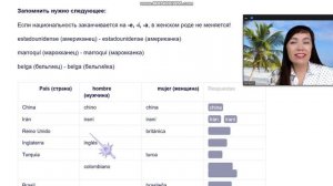 Nacionalidades en español/ Национальности на испанском