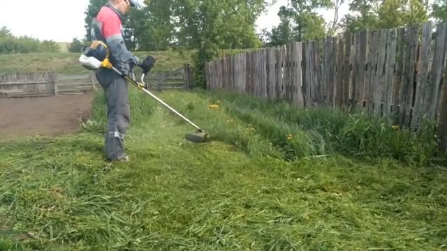 Доработка триммера. Заправить леску быстро и удобно. смотреть онлайн