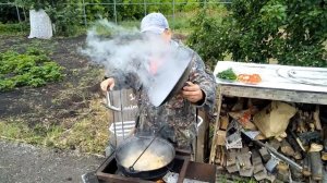 Шурпа из кролика в казане. Ч/1