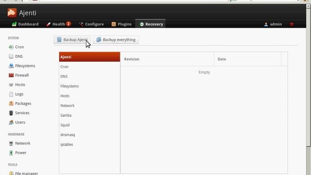 Панель управления Ajenti смотреть онлайн