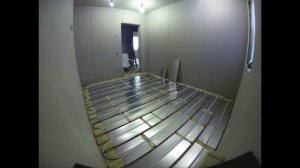 Теплый пол сухой конструкции в доме из SIP-панелей