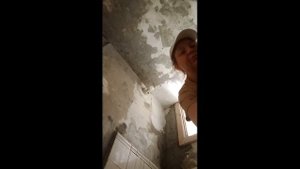 Ванная.  Шпаклевка стен и потолка.