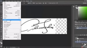 How to make Sign  300px X 80px in photoshop CC 2017