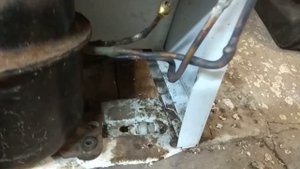 ДНЕПР старый  Замена испарителя и компрессора+промывка