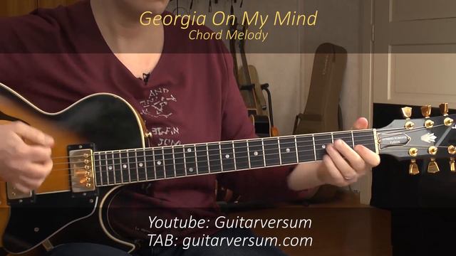 Georgia On My Mind - Guitar Cover Solo Guitar (Chord Melody) смотреть онлайн
