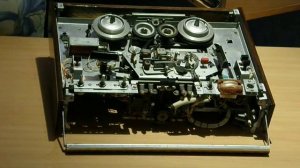 Магнитофон Маяк-202- работа кинематики reel tape rekorder Mayak 202