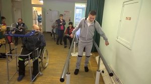 Реабилитация. Обучение ходьбе без опоры.