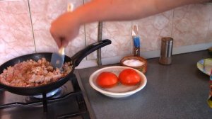 БАКЛАЖАНЫ запеченные с мясным фаршем и помидорами