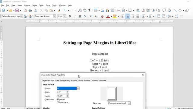 How to Set Up Page Margins in LibreOffice Writer смотреть онлайн