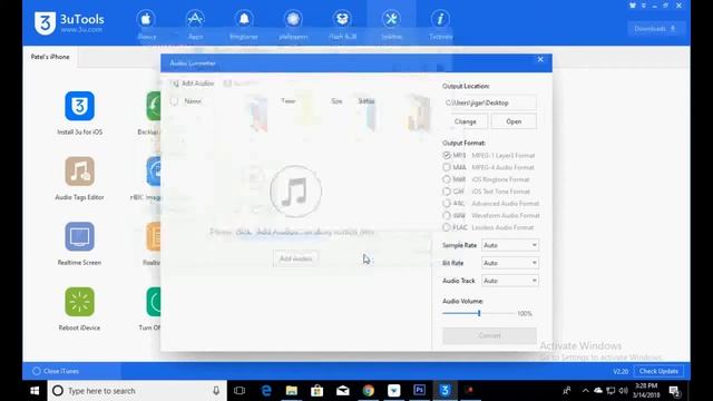 How to Convert iOS Device Audio in Different format using 3utools? смотреть онлайн