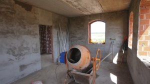 Дом Киселева №1. Штукатурим весь дом, как яичко, за 3 дня.