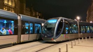 Tramway de Bordeaux, Ligne B by Night, Place Pey Berland