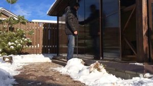 Съемное остекление беседки