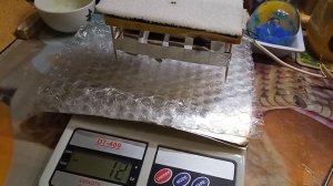 Платформа Гребенникова , 2 Опыты с работающей ячейкой на весах .