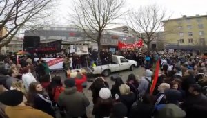 Антифашистская демонстрация в Гётеборге