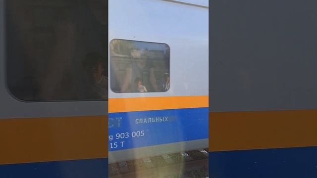 (Фото Транспортные фотохроники) Поезд тальго Алматы 2 - Атырау Поезд Тэ33ас (Практический обзор)