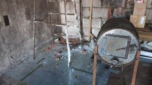 ПРИСТРОЙКА К ВХОДУ И ПЕЧЬ БУРЖУЙКА ДЛЯ ГАРАЖА | Строю Мастерскую 3 Серия