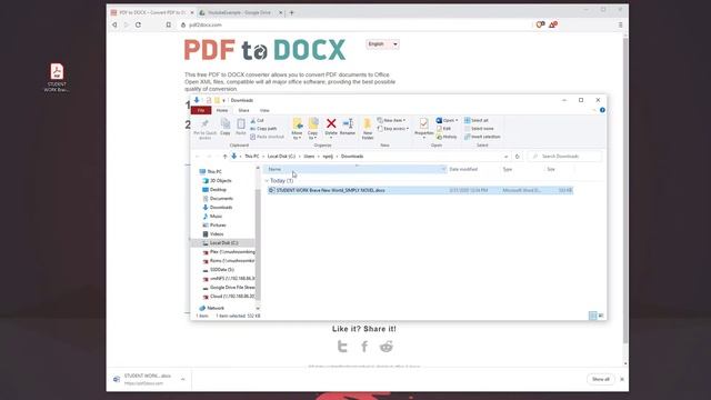 Convert PDF to Microsoft Word and Google Doc смотреть онлайн