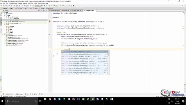 Android Development Tutorial - Chat App Android Studio