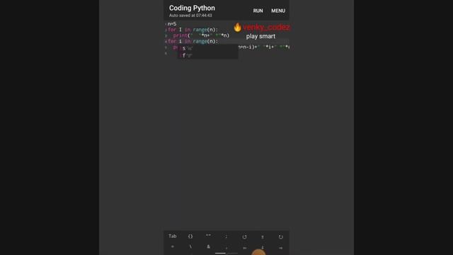 Lord Shiva?? pattern By using python programming || python patterns || python || ?venky_codez смотреть онлайн