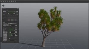 PlantCatalog: 3D Cabbage tree - Cordyline australis - procedural vegetation engine