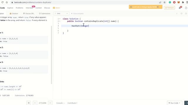 Contains Duplicate Leetcode Solution | BEGINNERS Simple Explanation | Coding Interview prep in Java смотреть онлайн