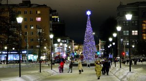 Новогодняя ёлка 2024. Площадь Горького. Горьковская ярмарка. Нижний Новгород. 19.12.2023.