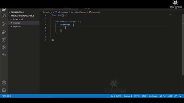 Pagination Indicator Using By HTML, CSS & JS | CodeExpress