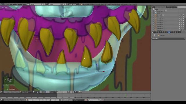 Blender screencast - Turning a 2D Sideshow Massacre Monster into a 3D model смотреть онлайн