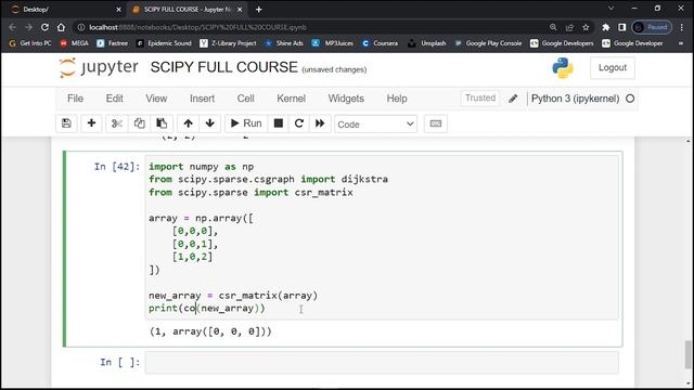 SCIPY FOR DATA SCIENCE AND MACHINE LEARNING || FULL COURSE 2023