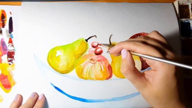 как просто рисовать натюрморт. фрукты.