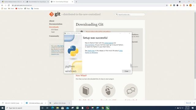 Download and Install Python, Visual Studio Code and Git