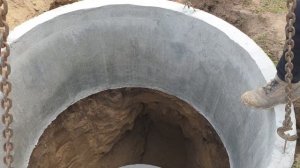 Установка автономной канализации с бетонных колец. Быстро, дешево, надежно.