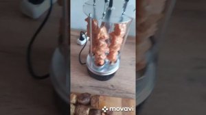 электрошашлычница как избавиться сползания мяса с шампуров?