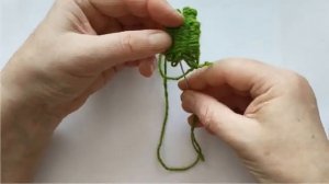 Виноградные листья на вилке Виноград из пряжи просто и быстро