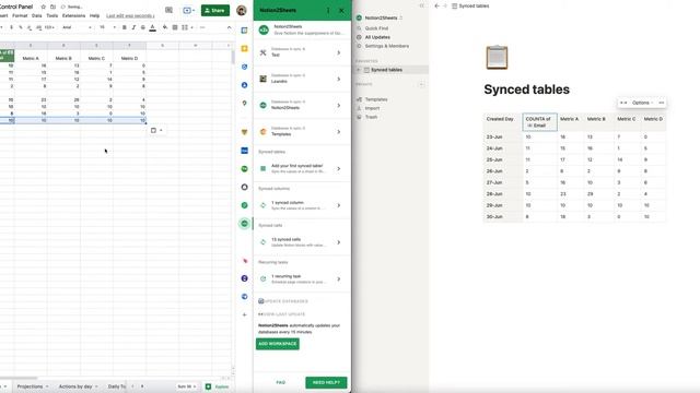 Google Sheets to Notion simple tables смотреть онлайн