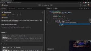 ASMR Leetcode: #16 3Sum Closest Python Solution